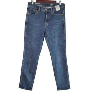 J Crew Women's 30 Blue Slim Straight Leg Cotton Stretch Denim‎ Jeans